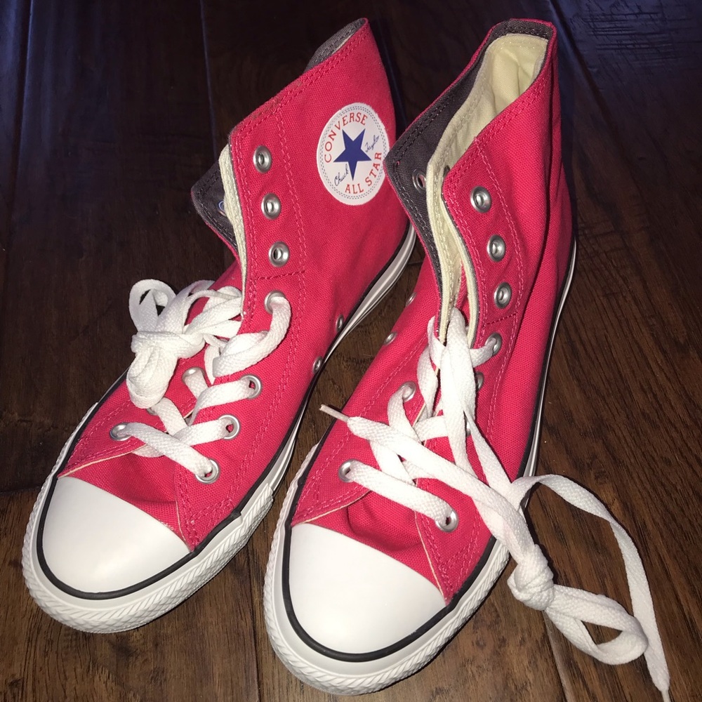 New Converse All Star high top sneaker in hot pink